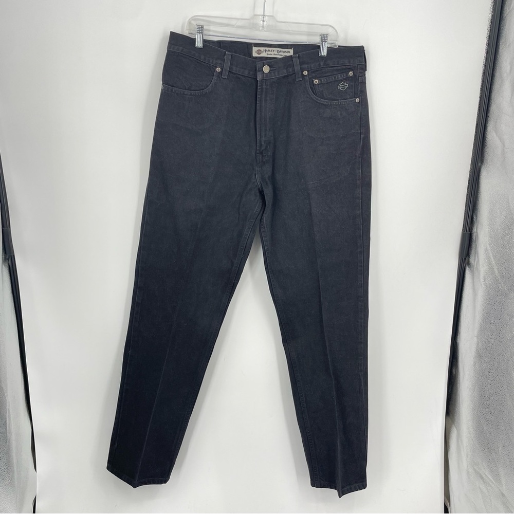 Vintage Harley Davidson Jeans Mens straight‎ Leg 38x34 Biker Denim A6319